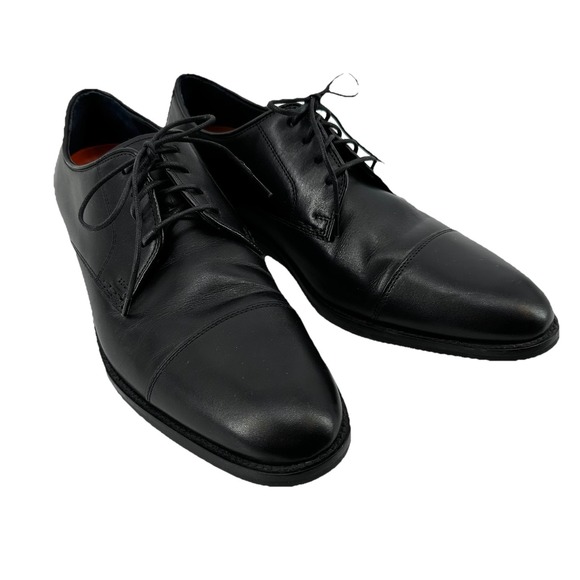 Cole Haan Other - Cole Haan Mens Black Leather Cap Toe Derby Dress Shoes Grand.OS Size 9.5 M